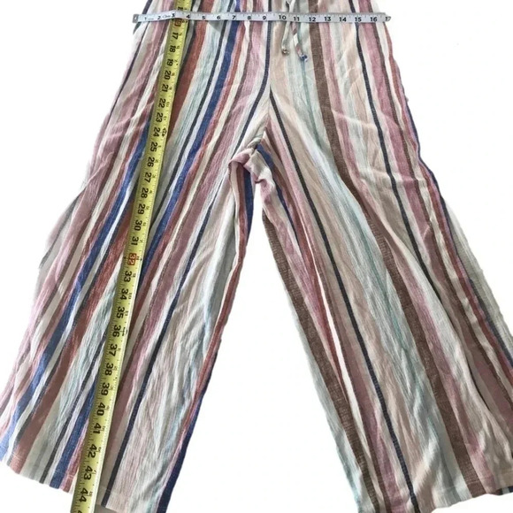 New! Xhilaration Cropped Multi Color Jumpsuit SZ Small NWT - Picture 5 of 7